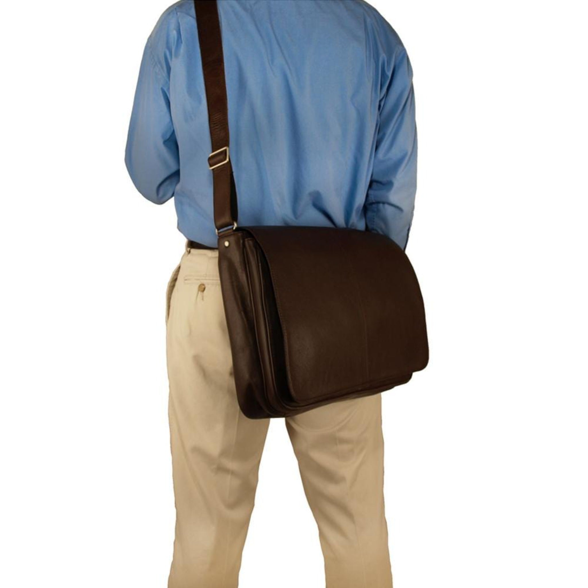 Yellowstone Leather Laptop Messenger Bag - Image 5