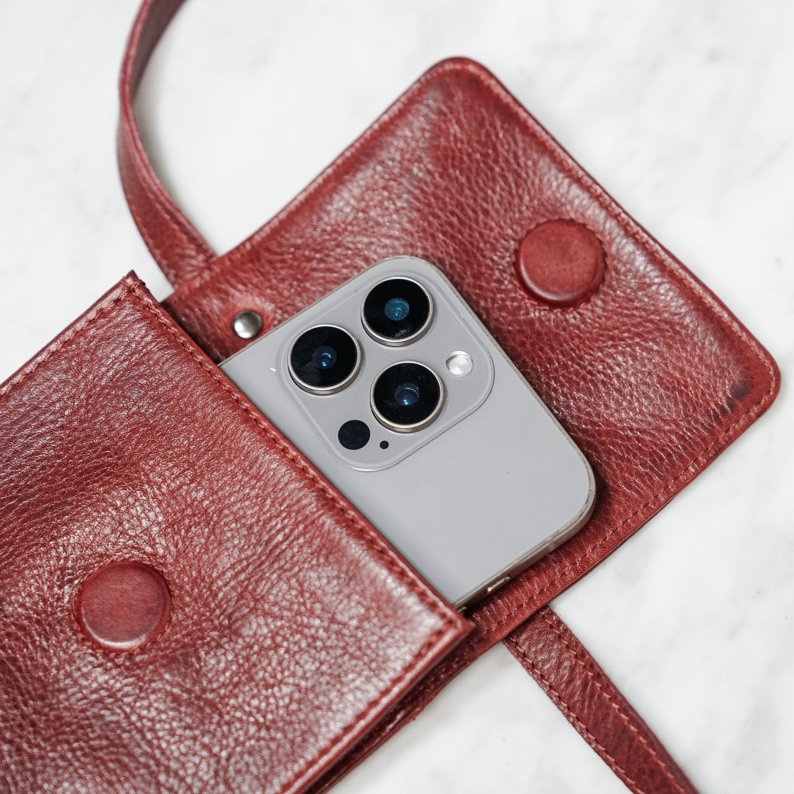 Halo Leather Crossbody - Image 10